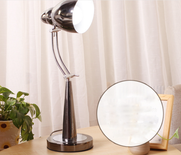 Desk gift table lamp folding metal table lamp advanced chromeplated